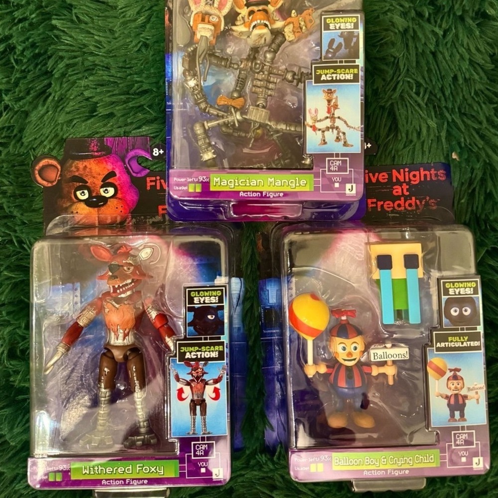 3 Rare Jazwares Five Night's at Freddy's